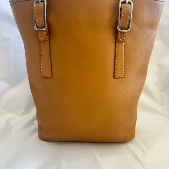 Coach Tan Leather Tote Bag - Picture 3 of 4
